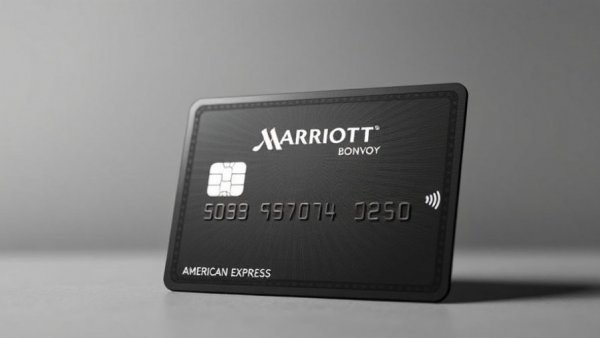 Elegant design of Marriott Bonvoy Brilliant American Express card.