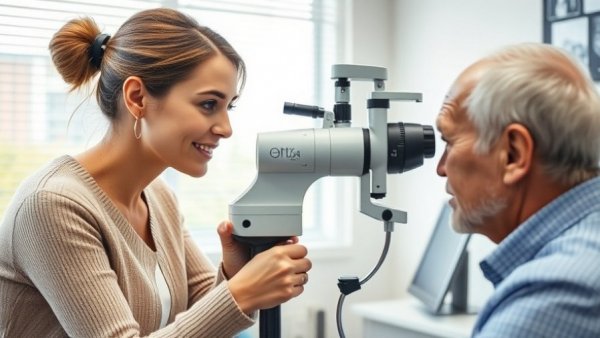 Eye doctor providing urgent eye care for floaters and flashes.