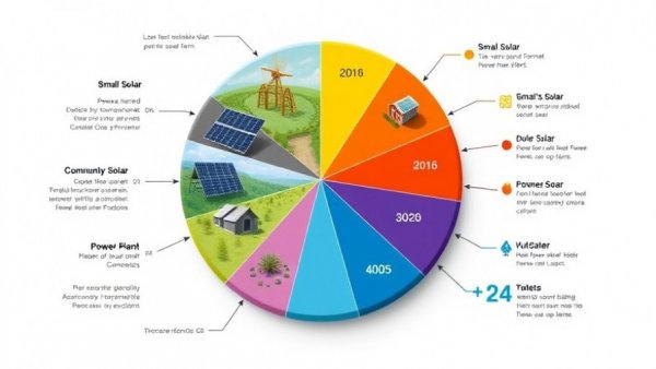 Visual chart showing small-scale solar growth and other power plant types built in 2025.