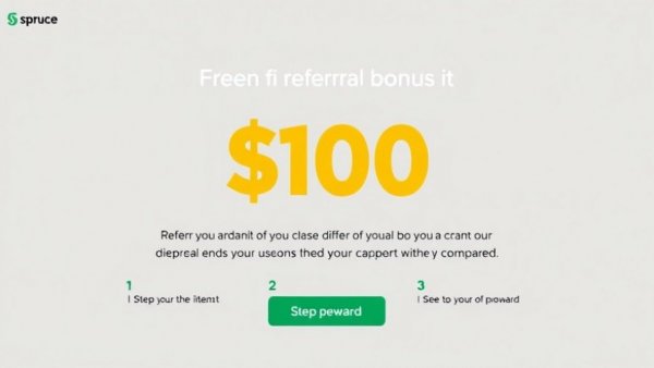 Spruce Money Fintech App referral bonus promotional details.
