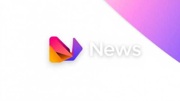 Colorful geometric logo representing digital news.