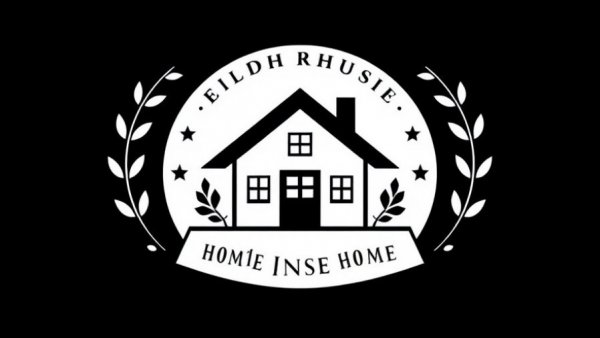 Stylized homeowners show logo with house silhouette and decorative emblems.