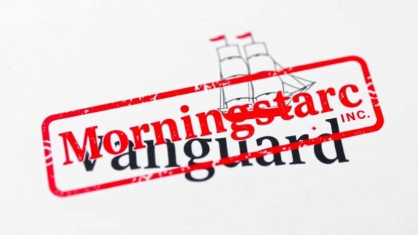 Vanguard logo with Morningstar rebranding.
