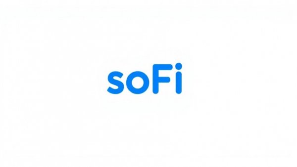 Blue SoFi logo on white background for SoFi promotions.