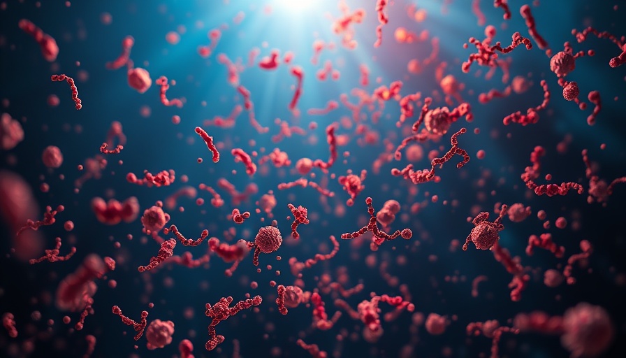 Abstract visualization of gut bacteria related to metabolic health.