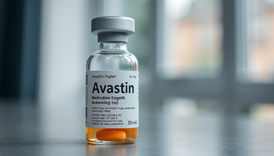 Close-up of Avastin vial to save on Avastin cost.