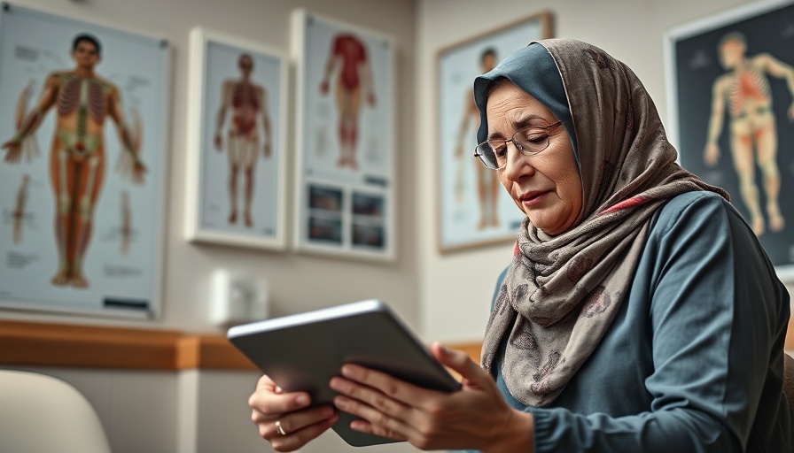 Doctor and patient discussing on tablet for Blood Cancer Awareness Month.