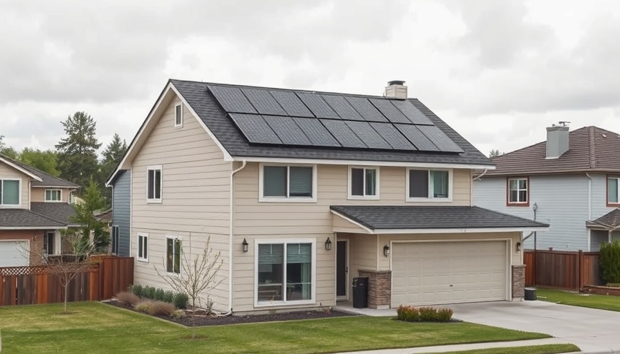 Suburban house with solar panels, representing new to solar energy usage.