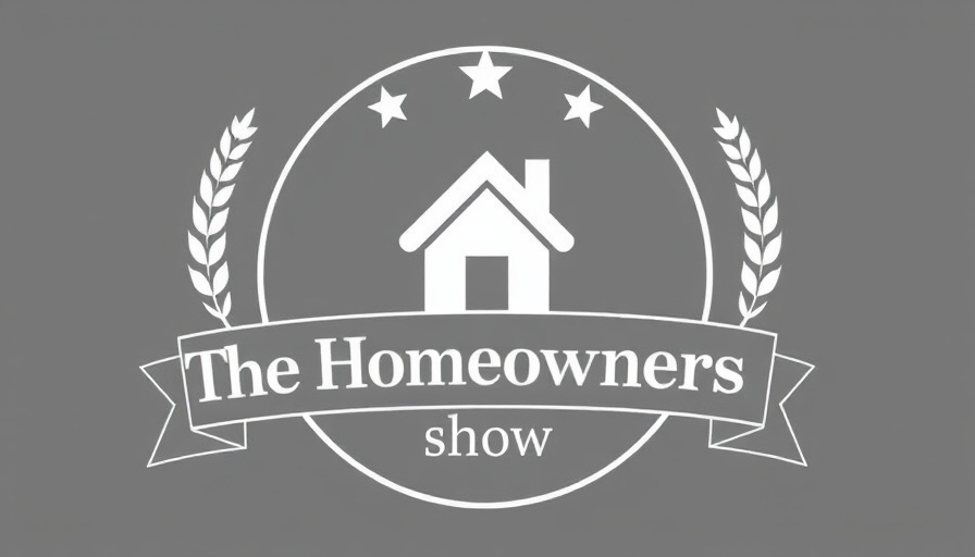 Minimalist emblem logo for 'The Homeowners Show'.