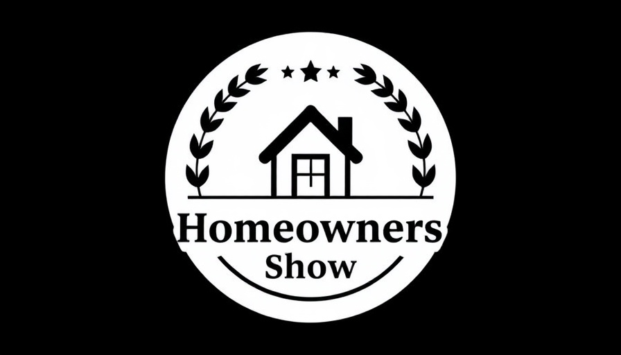 The Homeowners Show logo design with house emblem.