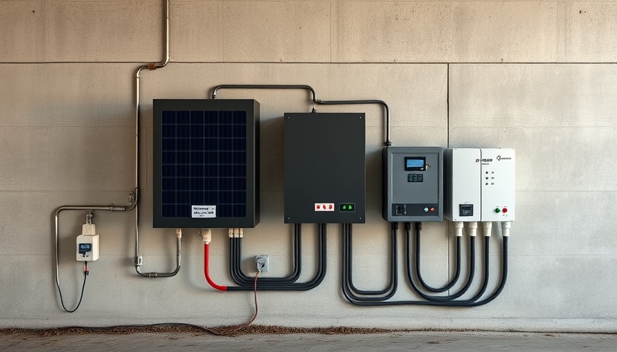 Modern solar battery system in a basement showcasing solar battery benefits.