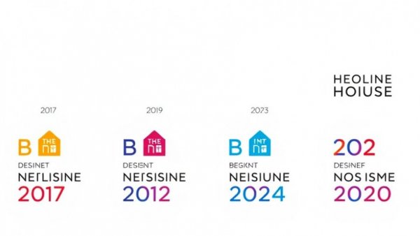 Brooklyn Heights Designer Showhouse logo with colorful year icons