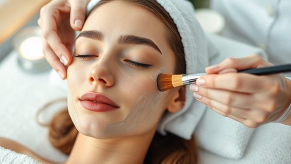 Young woman enjoying salmon facials 2026 in a serene spa setting.