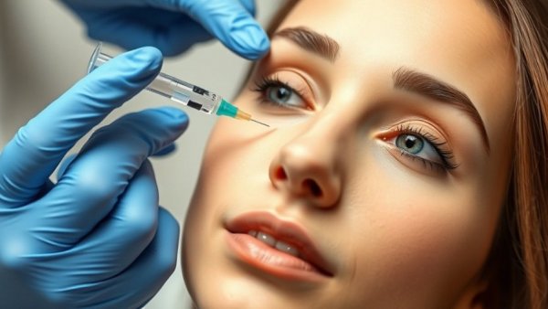 Woman receiving YY001 recombinant botulinum toxin injection.