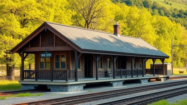 Historic train depot in New Augusta community history