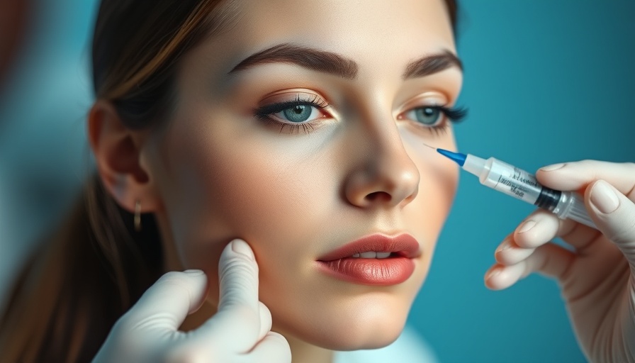 Botox training opportunities: Young woman receiving aesthetic treatment.