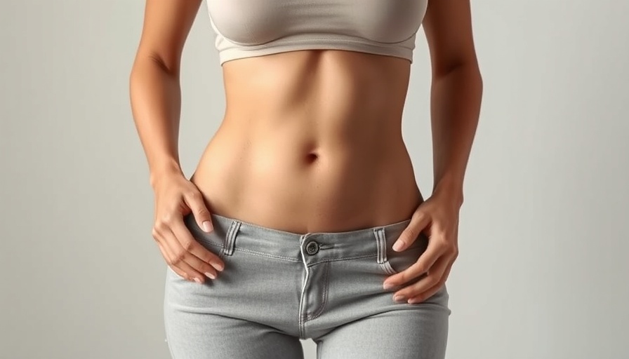 Fat Freezing results with sleek toned midsection in minimalistic setting.