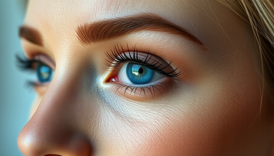 Close-up of a woman's face showcasing precise permanent makeup.