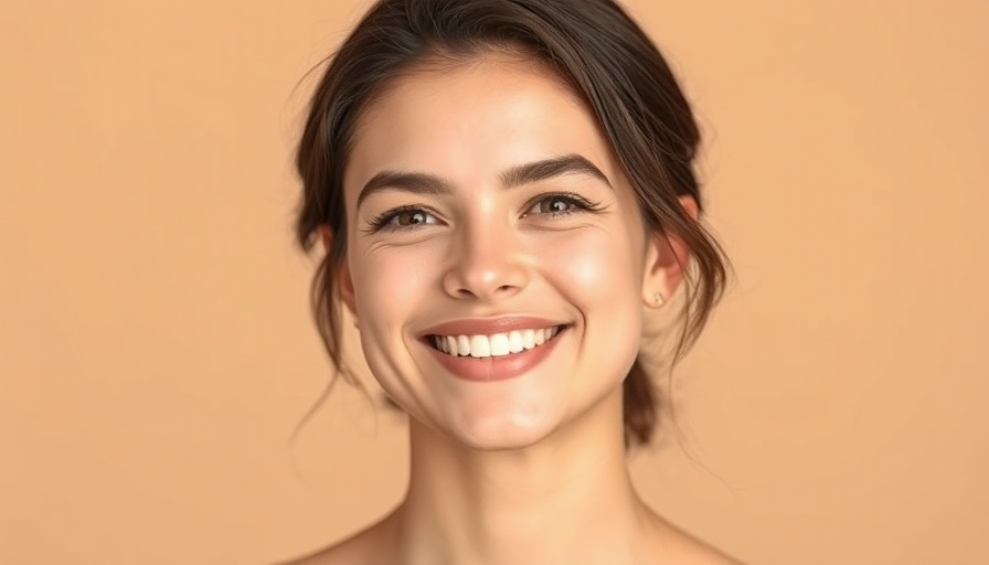 Smiling woman with smooth skin, Near-Infrared Skin Tightening benefits.