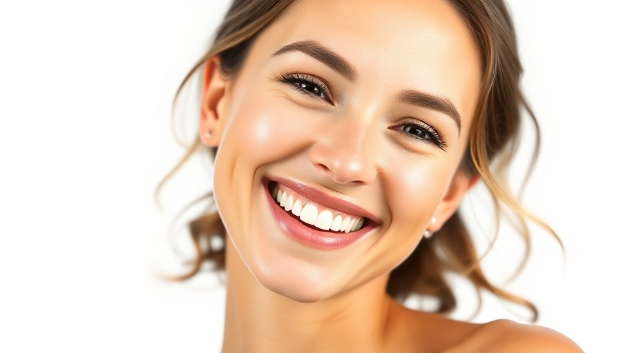 Smiling woman with glowing skin showcasing skin resurfacing results.