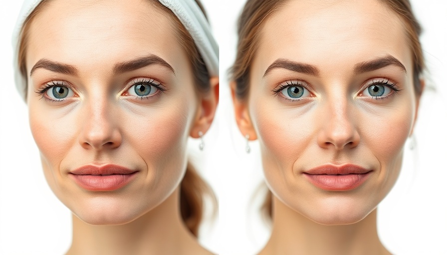 MedSpa trends: before and after skincare treatment focus.