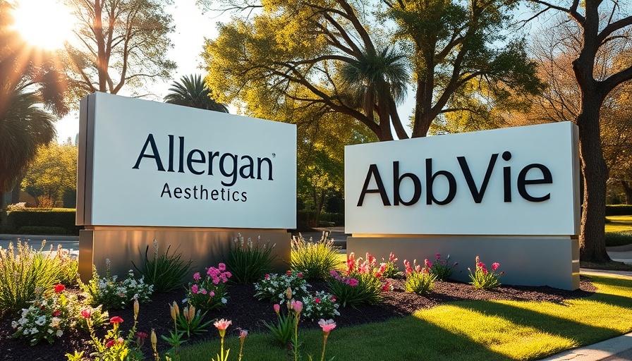 AA Signature Program: Allergan Aesthetics sign in sunlit garden