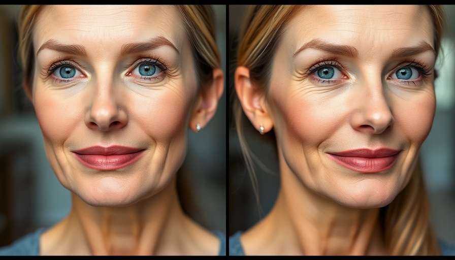 Non-surgical facelift results on woman before and after