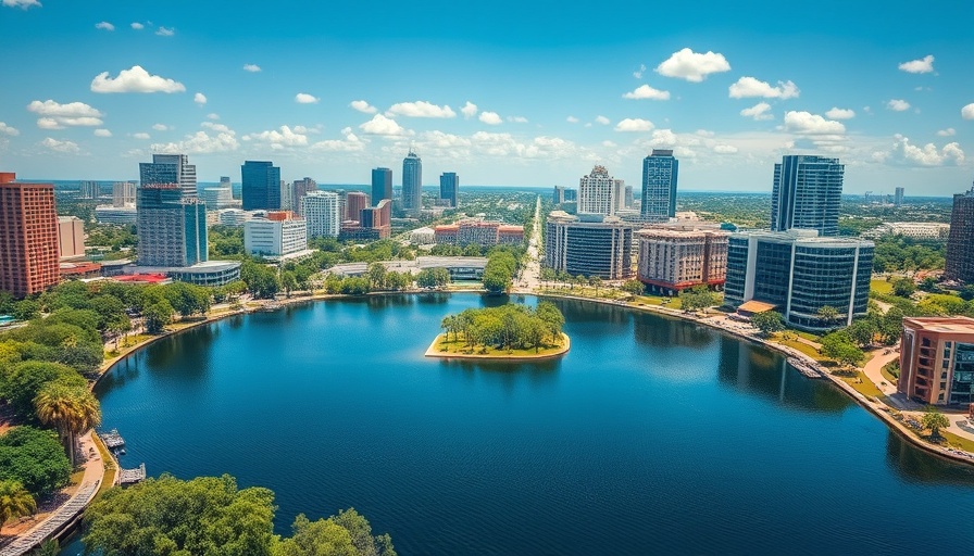 Aerial view of Orlando for AAD 2025 Annual Meeting, Non-invasive treatments.