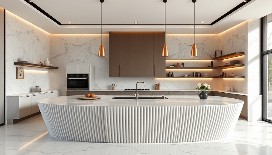 Luxury kitchen design with modern minimalist decor.