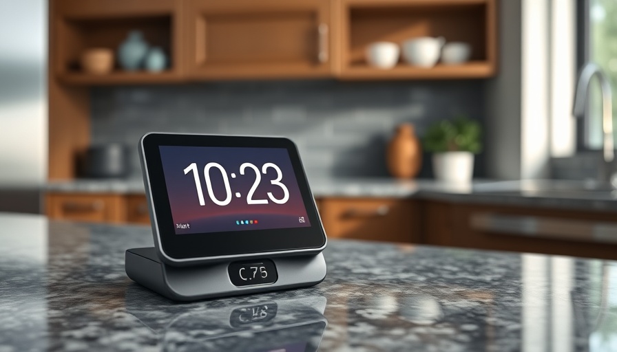 Modern smart display on kitchen countertop for Smart Display Buying Guide.