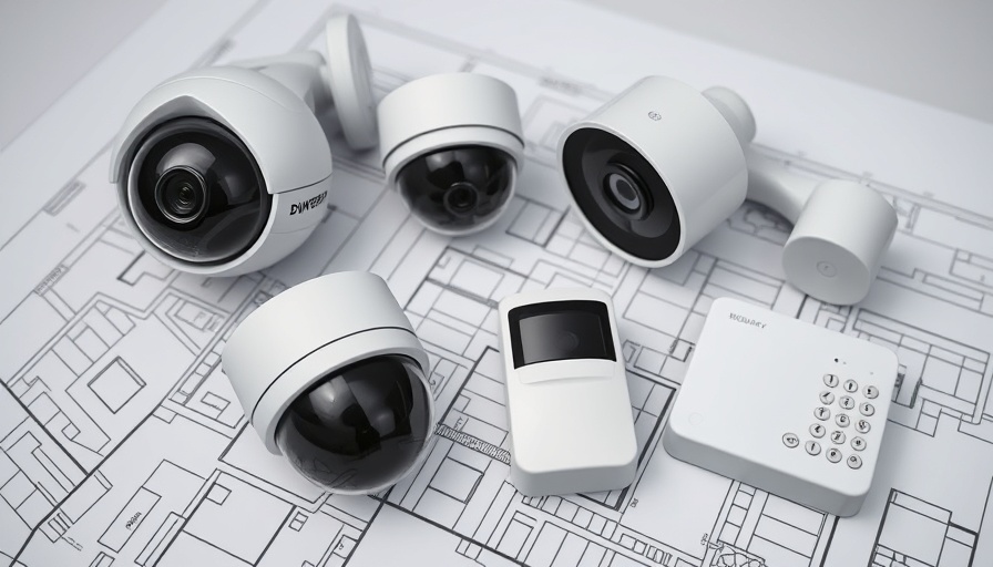 Array of home security devices on blueprints, highlighting features to avoid.