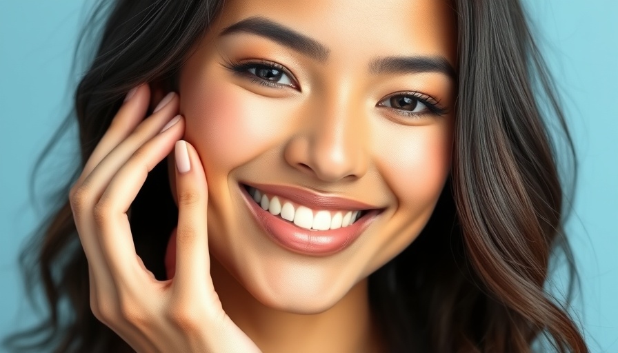 Smiling woman with radiant skin and non-invasive treatments
