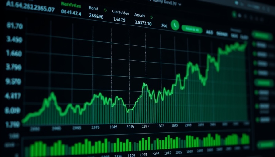 Impact of Trump tariffs on markets depicted in financial dashboard.