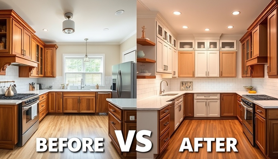 Before and after home renovation kitchen transformation, make $130,000.