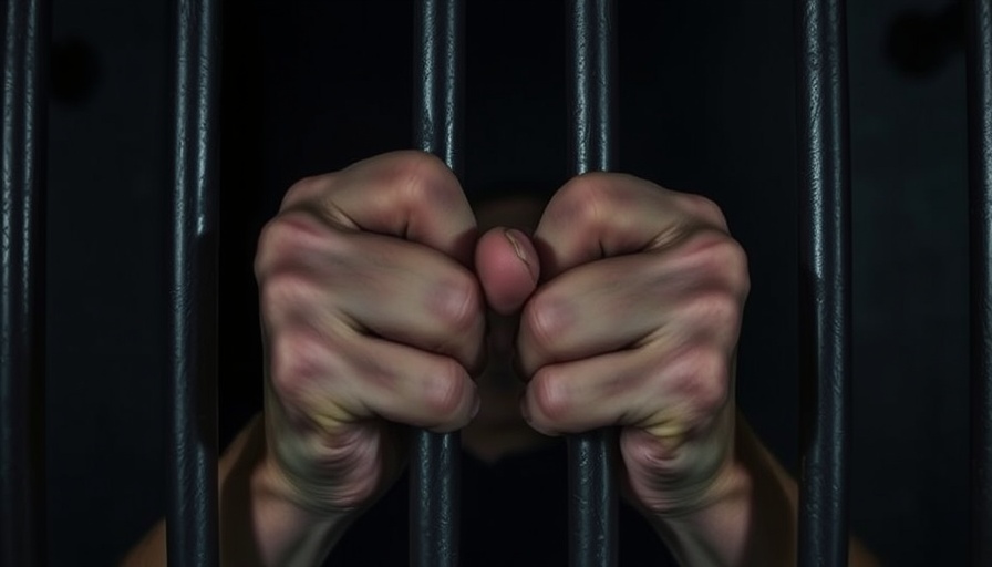 Hands grasping prison bars relating to dispensing without pharmacist penalties.