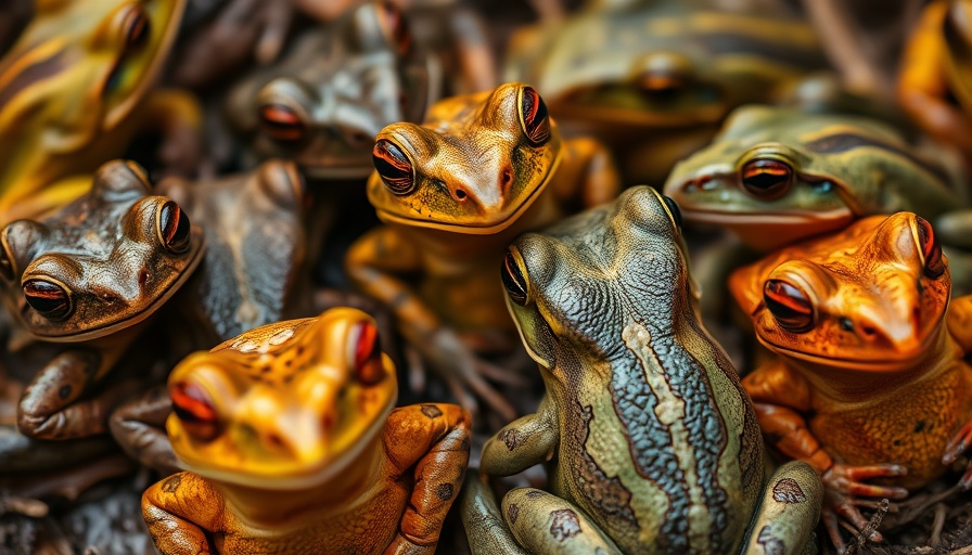 Frogs used in traditional medicine practices, close-up.