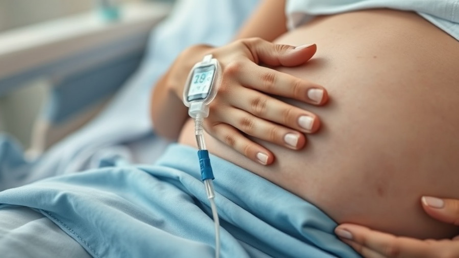 Pregnant woman in labor with IV, discontinuation of oxytocin in active labor.