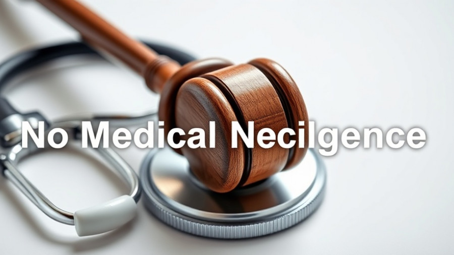 Gavel on stethoscope symbolizing failed sterilization not medical negligence.