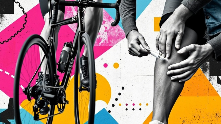 Close-up of cycling and knee massage, best exercises for knee osteoarthritis.