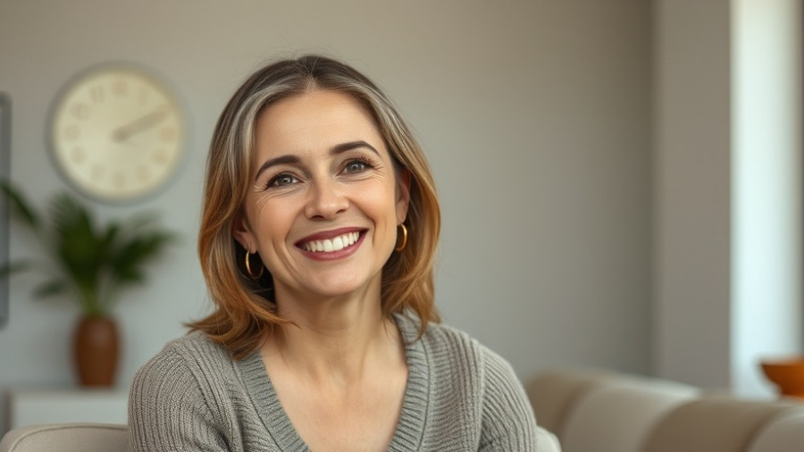 Woman discussing negative mental filtering in a video.