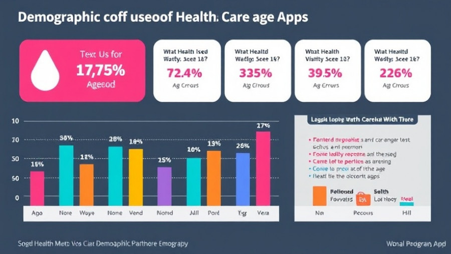 Infographic on public trust in health care apps by demographics.