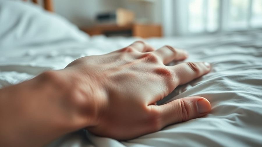 Close-up hand on bed conveying academic stress and MBBS student suicide.