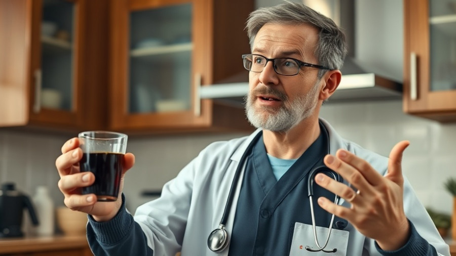 Veterinarian discussing black tea benefits for pets in kitchen.