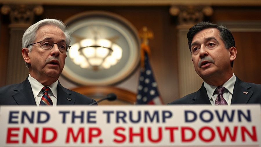 Government officials addressing media on seniors and government shutdown.