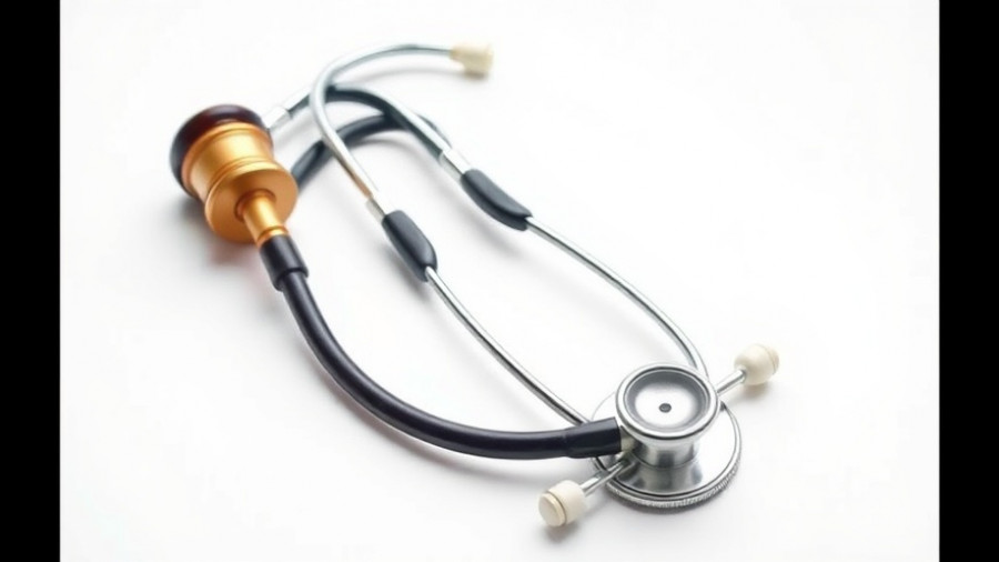 Concept of medical negligence with gavel and stethoscope.