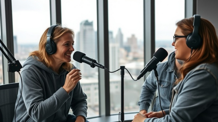 Two men discussing in a podcast studio about Roofing Success.