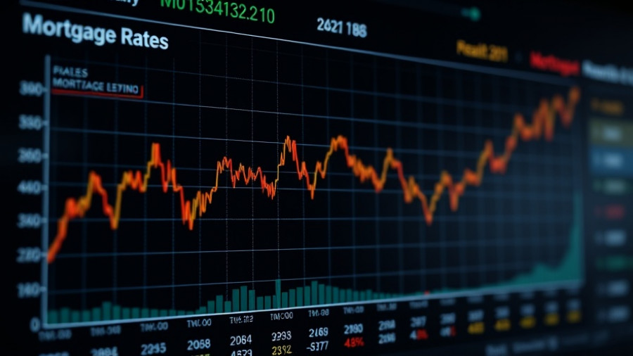 Detailed mortgage rates chart with financial data trends.