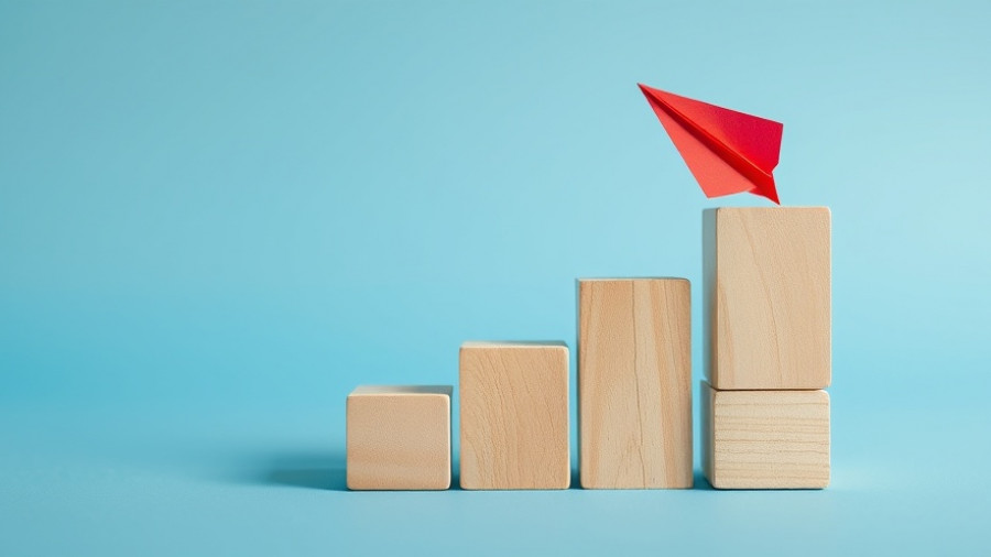 Wooden blocks and red paper airplane symbolizing 2026 capital gains tax adjustments.