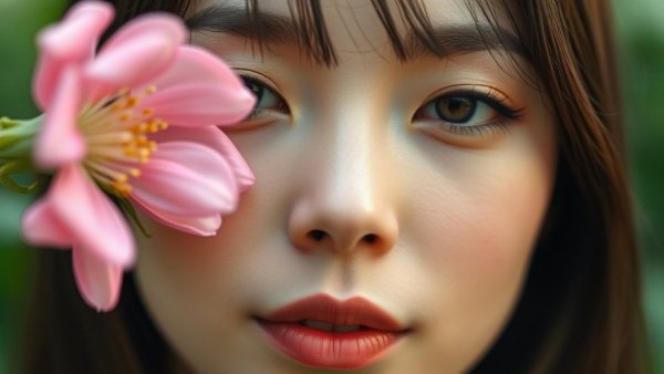 Close-up of woman with flowers symbolizing Lupus awareness and misdiagnosis.