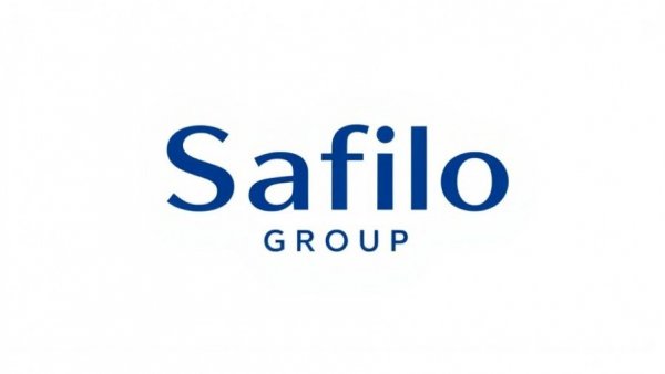 Safilo Group logo with tagline on white background.